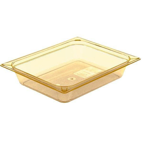 Carlisle 10420B13 Storplus 1/2 Size Amber High Heat Food Pan - 2-1/2" Deep