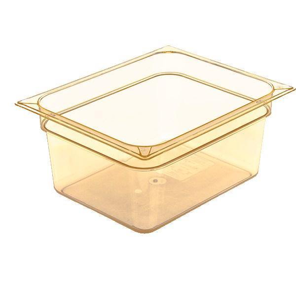 Carlisle 10422B13 Storplus 1/2 Size Amber High Heat Food Pan - 6" Deep