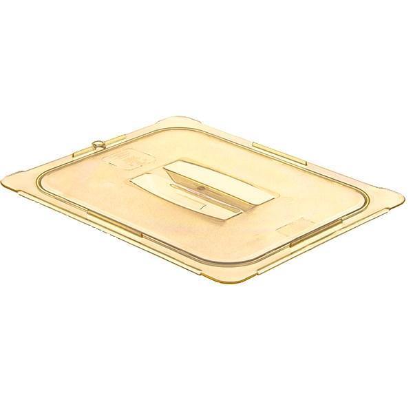 Carlisle 10430U13 Storplus 1/2 Size Amber Universal High Heat Handled Lid