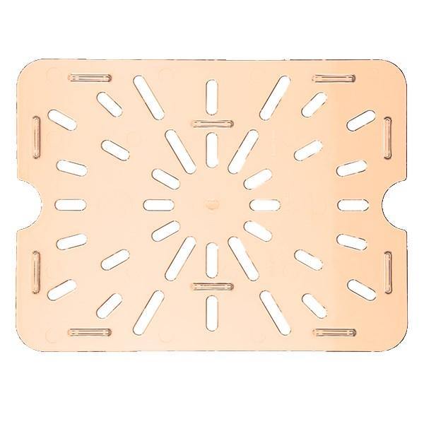 Carlisle 1043513 Storplus 1/2 Size Amber High Heat Drain Tray