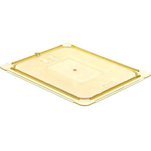 Carlisle 10436U13 Storplus 1/2 Size Amber Universal High Heat Flat Lid