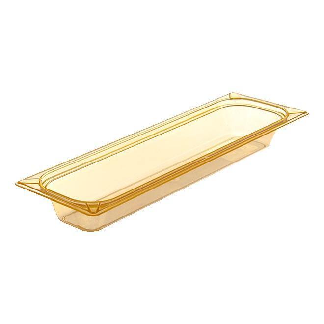 Carlisle 10440B13 Storplus 1/2 Size Long Amber High Heat Food Pan - 2-1/2" Deep