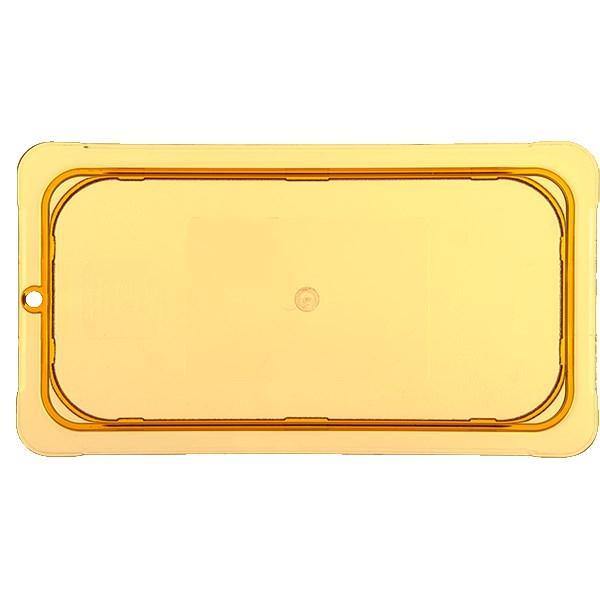 Carlisle 10476U13 Storplus 1/3 Size Amber Universal High Heat Flat Lid