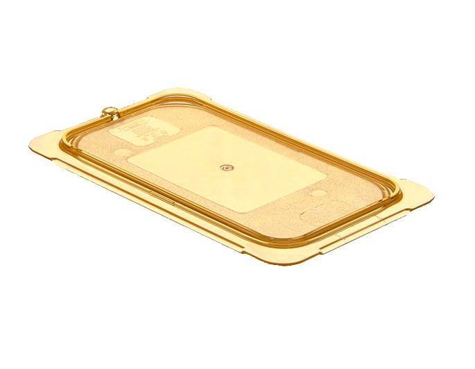 Carlisle 10496U13 Storplus 1/4 Size Amber Universal High Heat Flat Lid