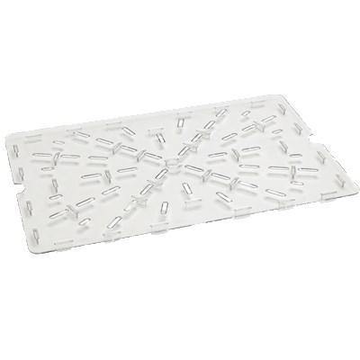 Carlisle 1062907 Storplus 26" X 18" Clear Plastic Food Box Drain Tray