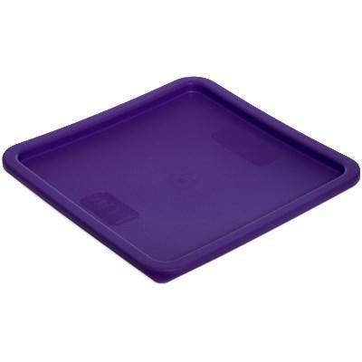 Carlisle 1074289 Storplus Purple Allergen-Free Polyethylene Lid For 12, 18, and 22 Qt. Square Storeplus Containers