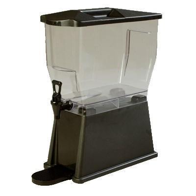 Carlisle 1085003 Trimline 3 Gallon Black Premium Beverage / Juice Dispenser