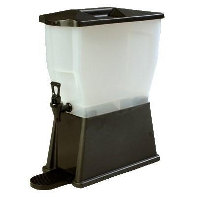 Carlisle 1085403 Trimline 3 Gallon Black Premium Beverage Dispenser