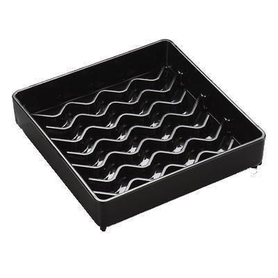 Carlisle 1102003 NeWave™ Drip Tray, 4" Square, Black, NSF
