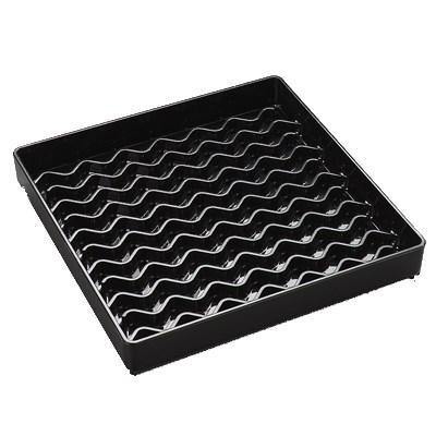 Carlisle 1102603 NeWave™ Drip Tray, 6" Square, Black, NSF