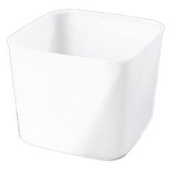 Carlisle 155602 Storplus 6 Qt Square Food Storage Container - Polyethylene, White