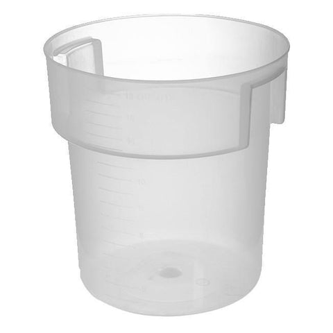 Carlisle 180530 Bain Marie 18 Qt. Translucent Round Polypropylene Food Storage Container