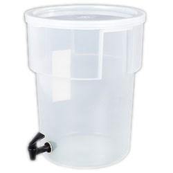 Carlisle 220930 5 Gallon Clear Round Beverage Dispenser (No Base)