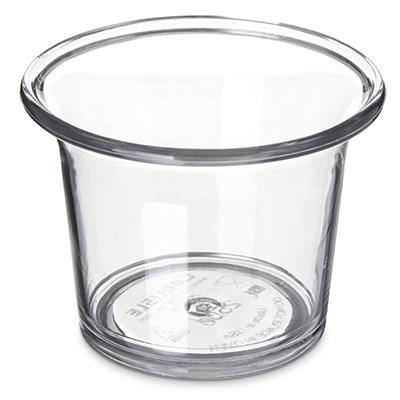 Carlisle 250007 2.5 Oz. Clear Round Plastic Sauce Cup