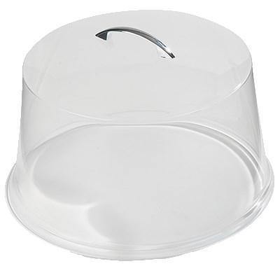 Carlisle 251207 11-5/8"Dia. Cake Cover - Round, SAN, Chrome/Clear