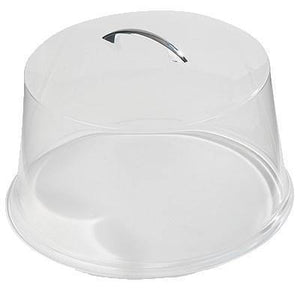 Carlisle 251207 11-5/8"Dia. Cake Cover - Round, SAN, Chrome/Clear