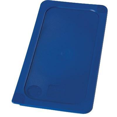 Carlisle 3058060 Third-Size Food Pan Lid - Polycarbonate, Blue