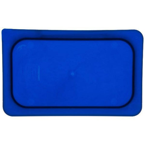 Carlisle 3058160 Food Storage Lid For All 1/4 Size Pans - Polyethylene, Blue