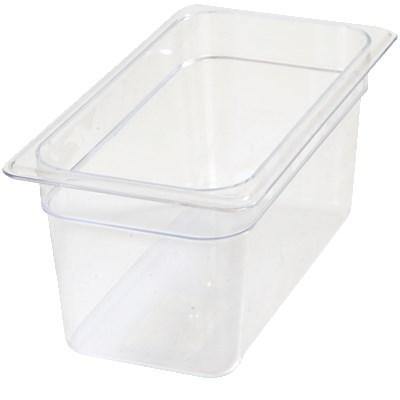 Carlisle 3066207 Storplus 1/3 Size Clear Food Pan - 6" Deep, Polycarbonate