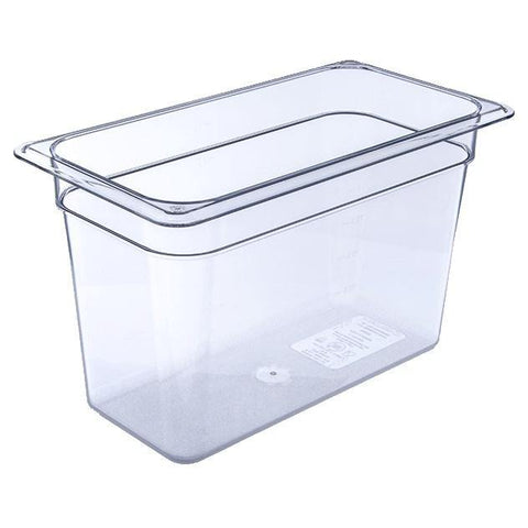 Carlisle 3066907 Storplus 1/3 Size Clear Food Pan - 8" Deep, Polycarbonate