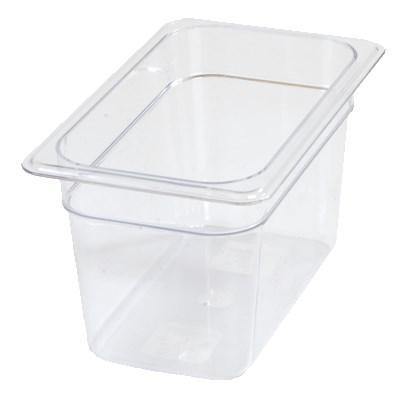 Carlisle 3068207 Storplus 1/4 Size Clear Food Pan - 6" Deep, Polycarbonate