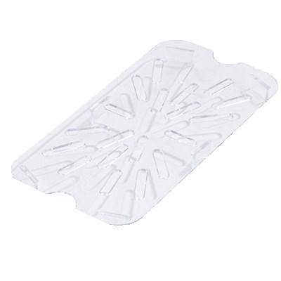 Carlisle 3069507 Storplus 1/4 Size Drain Shelf - Polycarbonate, Clear