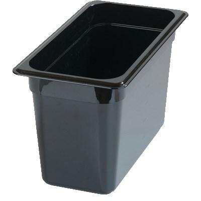 Carlisle 3086903 Storplus 1/3 Size Black High Heat Food Pan - 8" Deep