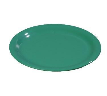 Carlisle 3300209 Sierrus 10-1/2" Meadow Green Narrow Rim Melamine Plate