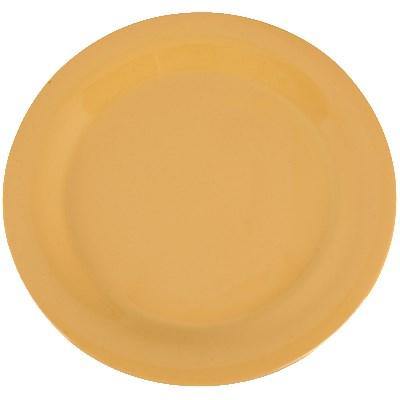 Carlisle 3300222 Sierrus 10-1/2" Honey Yellow Narrow Rim Melamine Plate