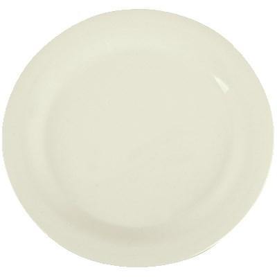 Carlisle 3300242 Sierrus 10-1/2" Bone Narrow Rim Melamine Plate