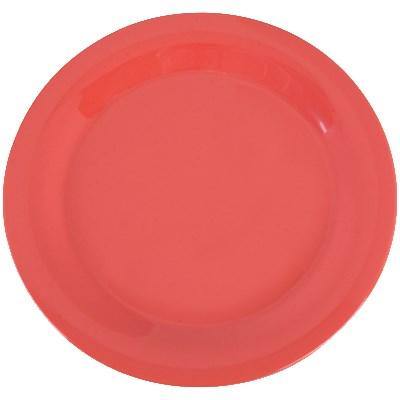 Carlisle 3300252 Sierrus 10-1/2" Sunset Orange Narrow Rim Melamine Plate