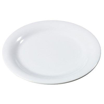 Carlisle 3300402 Sierrus 9" White Narrow Rim Melamine Plate