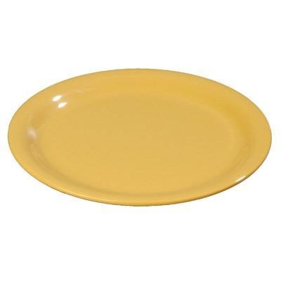 Carlisle 3300422 Sierrus 9" Honey Yellow Narrow Rim Melamine Plate