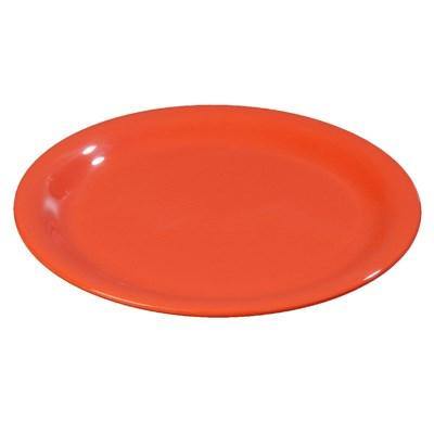 Carlisle 3300452 Sierrus 9" Sunset Orange Narrow Rim Melamine Plate