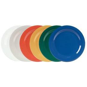 Carlisle 3300603 Sierrus 7-1/4" Black Narrow Rim Melamine Salad Plate