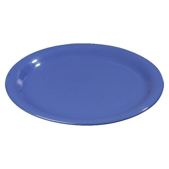 Carlisle 3300614 Sierrus 7-1/4" Ocean Blue Narrow Rim Melamine Salad Plate