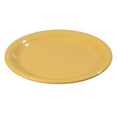 Carlisle 3300622 Sierrus 7-1/4" Honey Yellow Narrow Rim Melamine Salad Plate