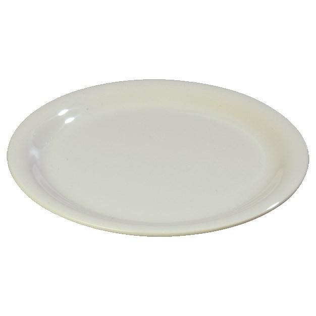 Carlisle 3300642 Sierrus 7-1/4" Bone Narrow Rim Melamine Salad Plate
