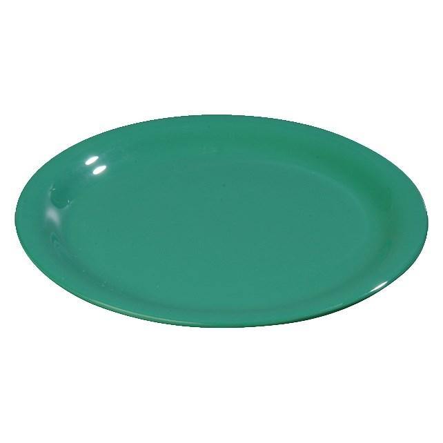 Carlisle 3300809 Sierrus 6-1/2" Meadow Green Narrow Rim Melamine Pie Plate