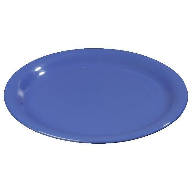 Carlisle 3300814 Sierrus 6-1/2" Ocean Blue Narrow Rim Melamine Pie Plate