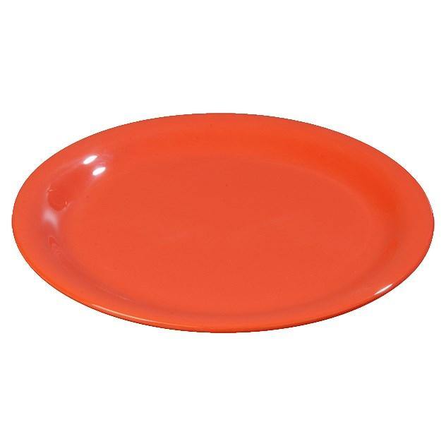 Carlisle 3300852 Sierrus 6-1/2" Sunset Orange Narrow Rim Melamine Pie Plate