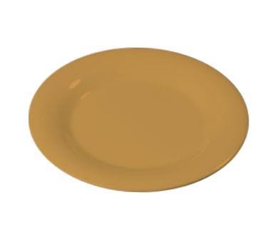 Carlisle 3301022 Sierrus 10-1/2" Honey Yellow Wide Rim Melamine Plate