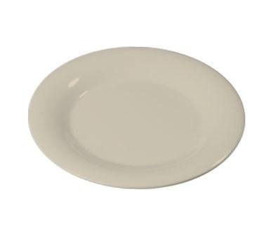 Carlisle 3301042 Sierrus 10-1/2" Bone Wide Rim Melamine Plate