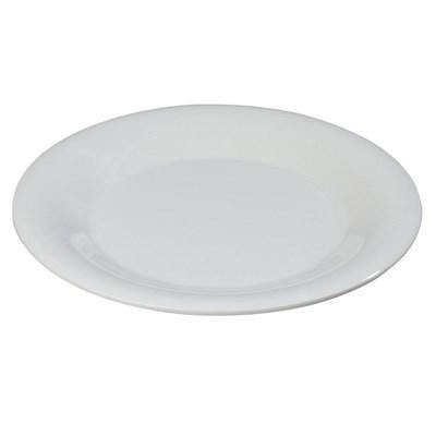 Carlisle 3301202 Sierrus 9" White Wide Rim Melamine Plate