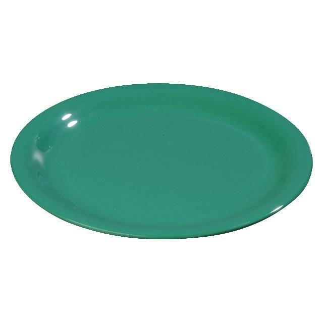 Carlisle 3301209 Sierrus 9" Meadow Green Wide Rim Melamine Plate