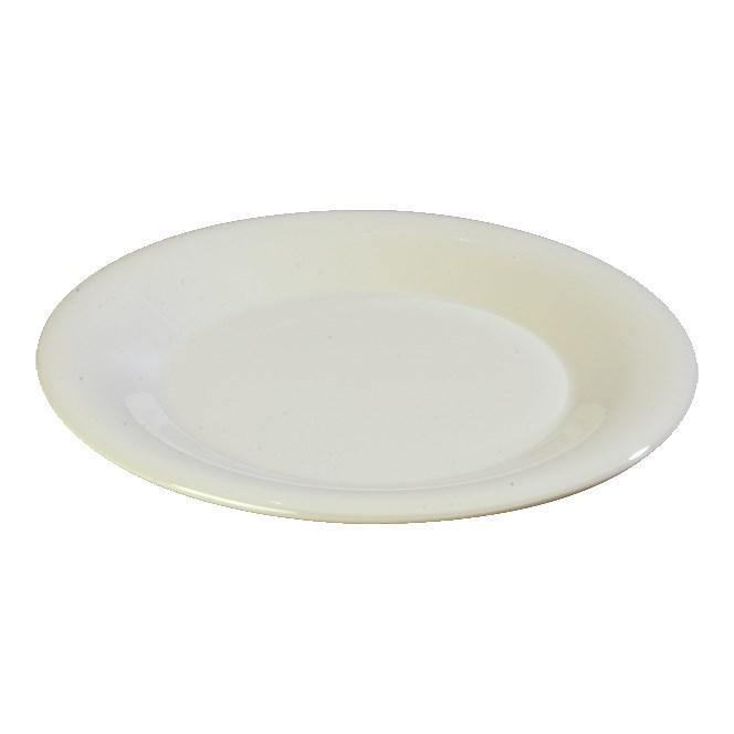 Carlisle 3301242 Sierrus 9" Bone Wide Rim Melamine Plate