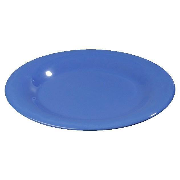 Carlisle 3302414 Sierrus 12" Ocean Blue Wide Rim Melamine Plate