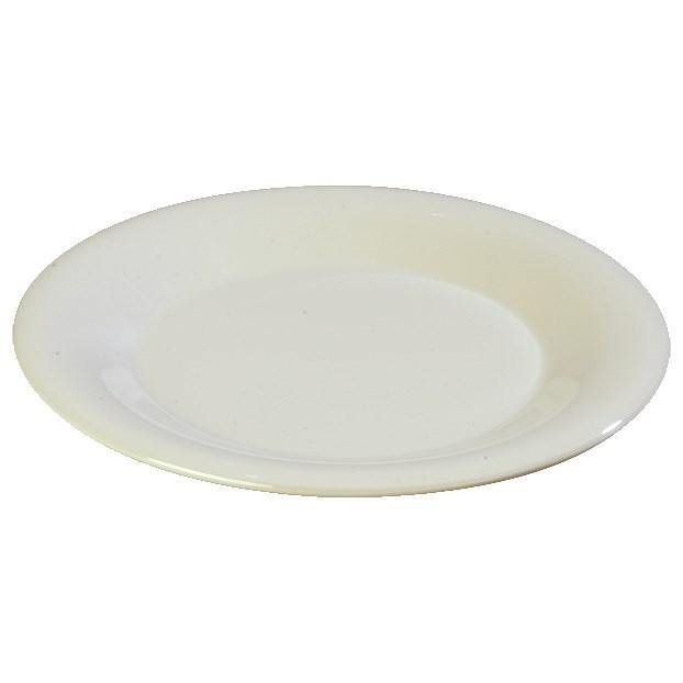 Carlisle 3302442 Sierrus 12" Bone Wide Rim Melamine Plate
