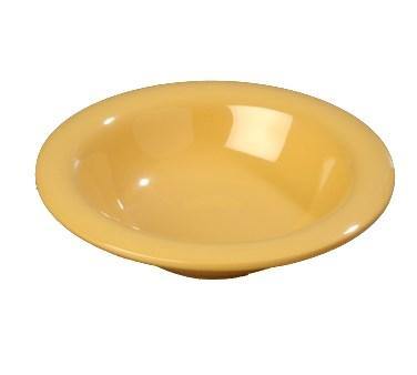 Carlisle 3303222 Sierrus 16 Oz., 7-1/2" Honey Yellow Rimmed Melamine Bowl