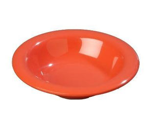 Carlisle 3303252 Sierrus 16 Oz., 7-1/2" Sunset Orange Rimmed Melamine Bowl